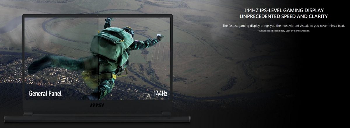 15 inch 144Hz displays